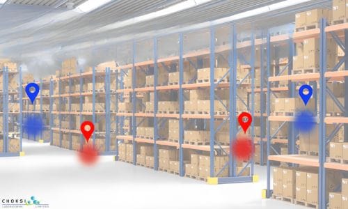 Warehousing Mapping for Temperature & Humidity